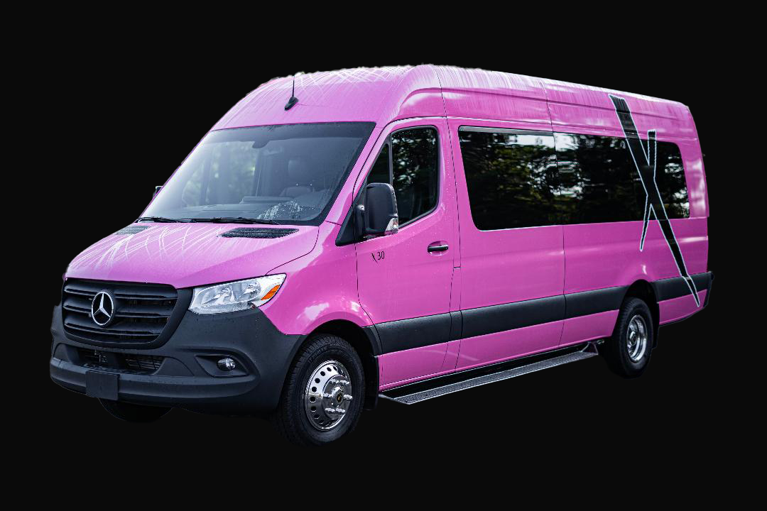 Pink Sprinter Van - Exterior